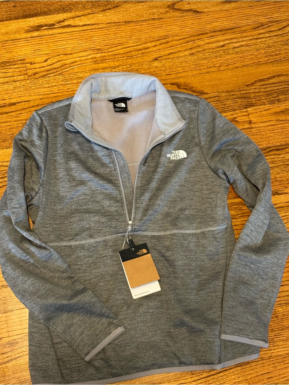 The North Face Light Gray Women's Quarter-Zip Fleece